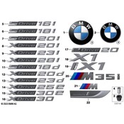 Mini Tailgate Emblem - Genuine MINI 51149450494
