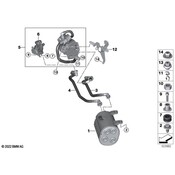 BMW Fuel Tank Vent Hose - Genuine BMW 16135A1E100