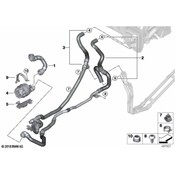 BMW HVAC Heater Hose - Genuine BMW 64216821650