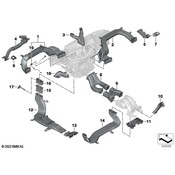 BMW HVAC Duct Adapter - Genuine BMW 64225A5A5D0