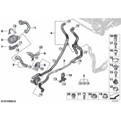 BMW HVAC Heater Hose - Genuine BMW 64216992930