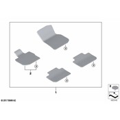 BMW Floor Mat Set - Genuine BMW 51475A40B17