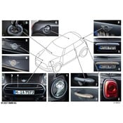 MINI Hood Emblem - Genuine MINI 51145A18080
