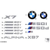 BMW Hood Emblem - Genuine BMW 51147498981