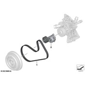 BMW Accessory Drive Belt Tensioner - Genuine BMW 11289453606