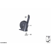 MINI Horn (Low Tone) - Genuine MINI 61335A9D509