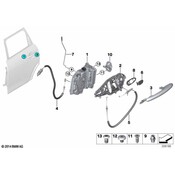 BMW Door Lock Actuator - Genuine BMW 51227281940