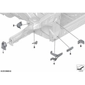 MINI Body A-Pillar Bracket - Genuine MINI 41352754656