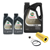Audi Engine Oil Change Kit - Castrol 06E115562AKT46CS