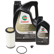 Porsche Engine Oil Change Kit (0W-20) - Castrol 95BBASEOILKT1CS