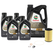 Mercedes Oil Change Kit 5W-40 - Castrol 0001803009.9LCS