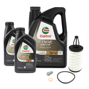 Mercedes Oil Change Kit 5W-40 - Castrol 2761800009.7LCS