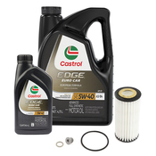 VW Oil Change Kit (5W40) - Castrol KIT-523165CS