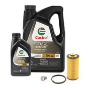 VW Oil Change Kit (5W40) - Castrol KIT-06D115562.6LCS