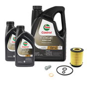 Mercedes Oil Change Kit 5W-40 - Castrol 2701800109.7LCS