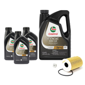 Porsche Engine Oil Change Kit (5W-40) - Castrol 99610722553KTCS