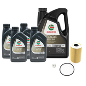 Porsche Engine Oil Change Kit (0W-40) - Castrol 99610722560KTCS