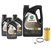 Audi Engine Oil Change Kit - Castrol 06D115562KT5CS