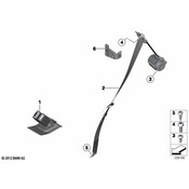 MINI Seat Belt Receptacle - Genuine MINI 72112752698