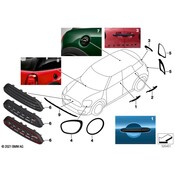MINI Exterior Door Handle (Piano Black) - Genuine MINI 51712457413