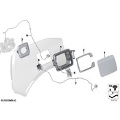 BMW Pulling Strip F Emergency Mechanism - Genuine BMW 51179852908