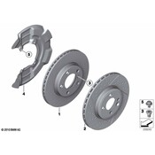 MINI Brake Dust Shield - Genuine MINI 34116858074