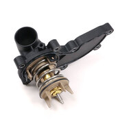 Audi Porsche VW Engine Coolant Thermostat Housing Assembly - OE Supplier 06E121111AL