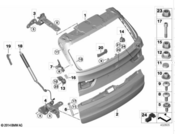 BMW Support Boot Lid Bottom - Genuine BMW 51247371765