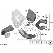 BMW Engine Air Intake Hose Debris Screen - Genuine BMW 13717643298