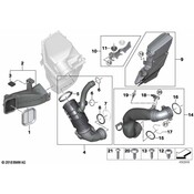 BMW Engine Air Intake Resonator Bracket - Genuine BMW 13718607951