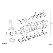 BMW Engine Connecting Rod Bearing - Genuine BMW 11241288924