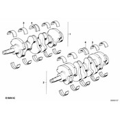 BMW Engine Crankshaft Main Bearing - Genuine BMW 11210666120