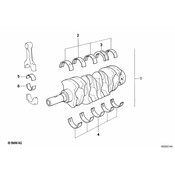 BMW Engine Crankshaft Thrust Bearing - Genuine BMW 11211706829