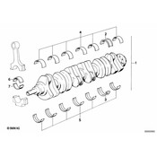 BMW Engine Crankshaft Thrust Bearing - Genuine BMW 11212241936