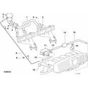 BMW Secondary Air Injection Pump Hose - Genuine BMW 11721744253
