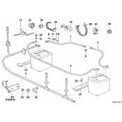 BMW Cable Holder - Genuine BMW 61138353438