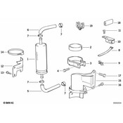 BMW Fuel Strainer Bracket With Guard (D=55mm) - Genuine BMW 13321734720