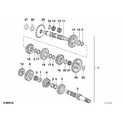 BMW Pinion (16 Z) - Genuine BMW 23002343191