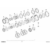 BMW Rectangring (227X25X2) - Genuine BMW 24211216345