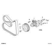 BMW Hex Bolt With Washer (M8X25Z32) - Genuine BMW 07119913711
