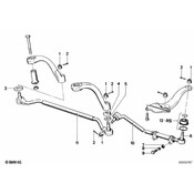 BMW Steering Tie Rod End Outer (735i) - Genuine BMW 32211114843
