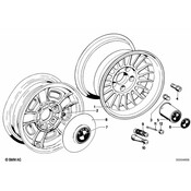 BMW Wheel Nut - Genuine BMW 36111106017