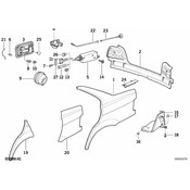 BMW Emergency Mechanism Parking Lock - Genuine BMW 51258132166