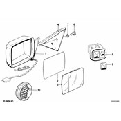 BMW Knob Switch Exterior Mirror - Genuine BMW 61311372463