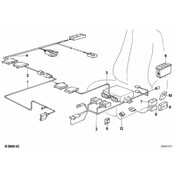 BMW Switch Thigh Support - Genuine BMW 61311378380