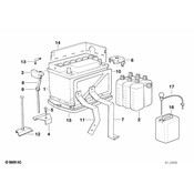 BMW Battery Holder - Genuine BMW 61211389010