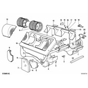 BMW HVAC Blower Motor - Genuine BMW 64111354618