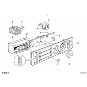 BMW Knob Temperature - Genuine BMW 64111384292