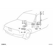 BMW Flag Holder - Genuine BMW 72601878398