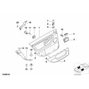 BMW Left Lock Securing Bush - Genuine BMW 51228188683